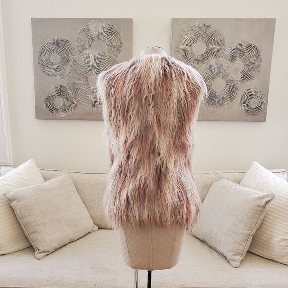 NEW! AS by DF Elisabetta Shag Faux Fur Vest size Medium - Picture 8 of 14